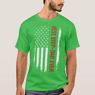 Beste stiefvader ooit met ons amerikaans voor vade t-shirt