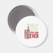 Beste Stiefvader Ooit Patriottische Vintage Vector Magneet (Voorkant / Achterkant)