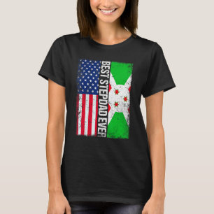 Beste stiefvader ooit Vaderdag Burundi Amerikaanse T-shirt