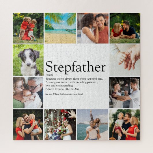 Beste stiefvader, stiefvader definitie 12 foto legpuzzel (Verticaal)