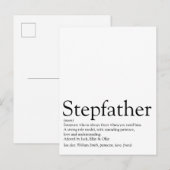 Beste stiefvader ter wereld definitie briefkaart (Voorkant / Achterkant)
