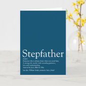 Beste stiefvader ter wereld, definitie stiefvader  kaart (Gele Bloem)