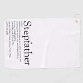 Beste stiefvader ter wereld, definitie van stiefva golfhanddoek (Horizontaal)