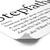 Beste stiefvader ter wereld, definitie van stiefva poster (Hoek)