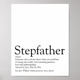 Beste stiefvader ter wereld, definitie van stiefva poster