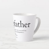 Beste Stiefvader Ter Wereld Ooit, Definitie Stiefv Latte Mok (Rechterhoek)
