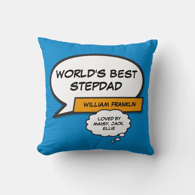 Beste Stiefvader van de Wereld, Stiefvader Superhe Kussen (Voorkant)