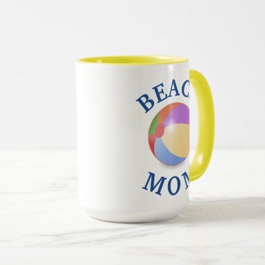 Beste "STRANDMOEDER" ooit! Moederdag Mok (Voorkant rechts)