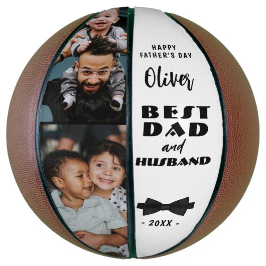 Beste Stropdas voor vader en man, Elegant Basketbal (Verticaal)