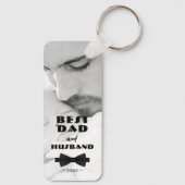 Beste Stropdas voor vader en man, Elegant Foto Sleutelhanger (Achterkant)