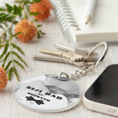 Beste Stropdas voor vader en man, Elegant Foto Sleutelhanger (Voorkant Rechts)