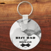 Beste Stropdas voor vader en man, Elegant Foto Sleutelhanger (Voorkant)