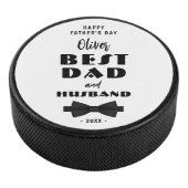 Beste Stropdas voor vader en man, Elegant Hockey Puck (3/4)