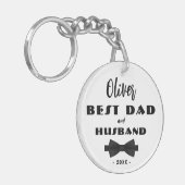 Beste Stropdas voor vader en man, Elegant Sleutelhanger (Voorkant Links)