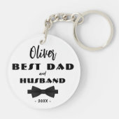 Beste Stropdas voor vader en man, Elegant Sleutelhanger (Achterkant)