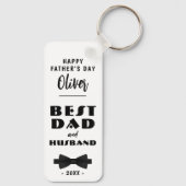 Beste Stropdas voor vader en man, Elegant Sleutelhanger (Achterkant)