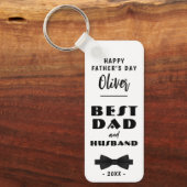 Beste Stropdas voor vader en man, Elegant Sleutelhanger (Voorkant)
