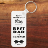 Beste Stropdas voor vader en man, Elegant Sleutelhanger (Achterkant)