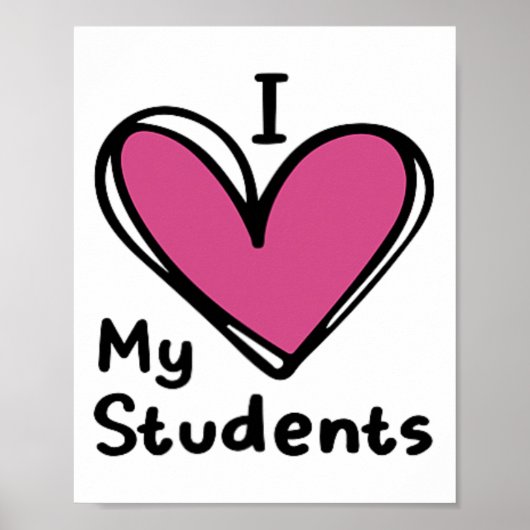Beste Student Achter Me Poster (Voorkant)