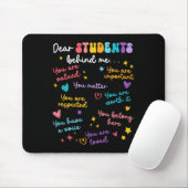 Beste Student Achter Me Terug Naar School Docent W Muismat (Met muis)