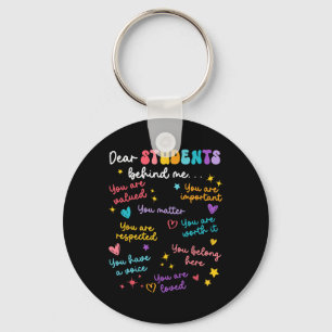 Beste Student Achter Me Terug Naar School Docent W Sleutelhanger