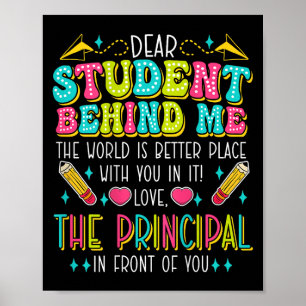 Beste student achter mij Principal Motivatie APPR Poster