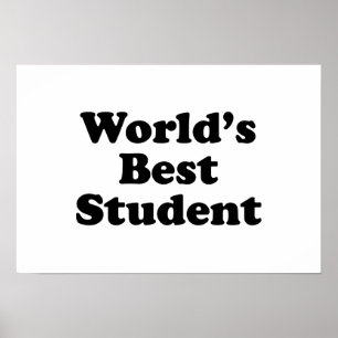 Beste student ter wereld poster
