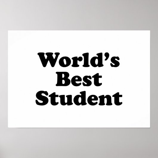 Beste student ter wereld poster (Voorkant)
