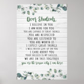 Beste studenten Classroom Decor Wall Art Poster (Voorkant)