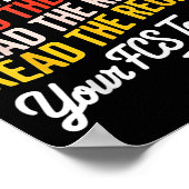 Beste studenten, lees het recept van je FCS-leraar Poster (Hoek)