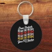 Beste studenten, lees het recept van je FCS-leraar Sleutelhanger (Voorkant)