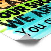 Beste studenten Waterverf Classroom Poster (Hoek)