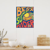 Beste Surf ooit Poster (Keuken)