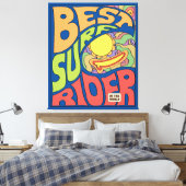 Beste Surf ooit Poster Canvas Afdruk (Insitu (Slaapkamer))