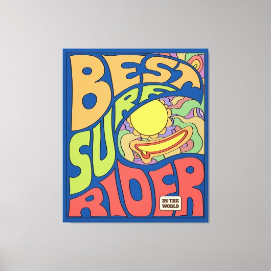 Beste Surf ooit Poster Canvas Afdruk (Voorkant)