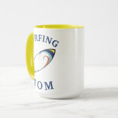 Beste "SURFEN MAM" ooit! Moederdag Mok (Voorkant links)