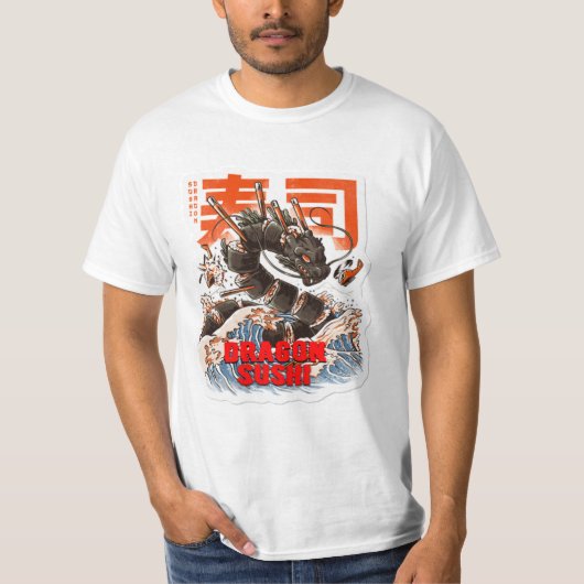 beste sushi voor dragon  t-shirt (Voorkant)
