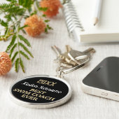 Beste SWIM Coach Award Sleutelhanger (Zijkant)