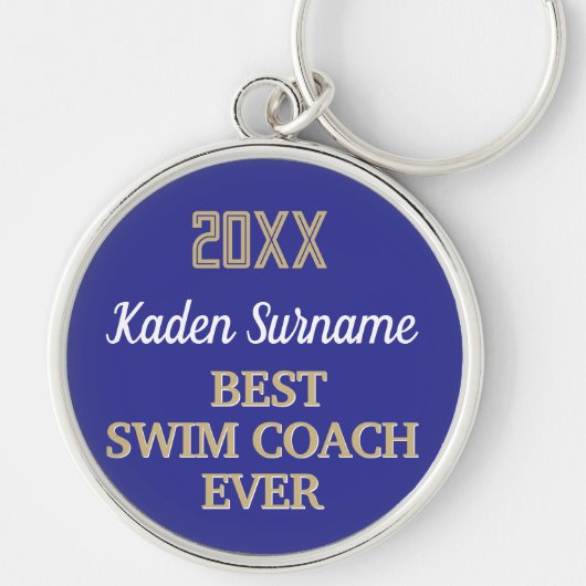Beste SWIM Coach Award Sleutelhanger (Voorkant)