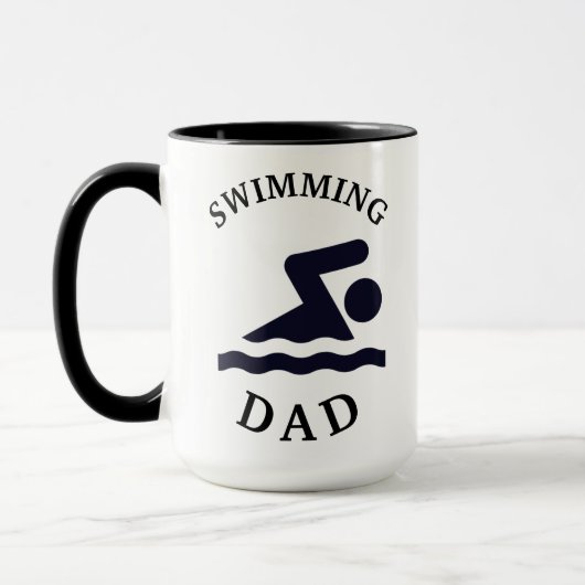 Beste 'SWIMMING DAD' ooit van de VADER'S BIRTHDAY  Mok (Links)