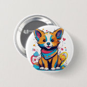 "Beste T-shirt logo ontwerpservices Ronde Button 5,7 Cm (Voorkant /achterkant)
