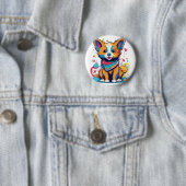 "Beste T-shirt logo ontwerpservices Ronde Button 5,7 Cm (In situ)