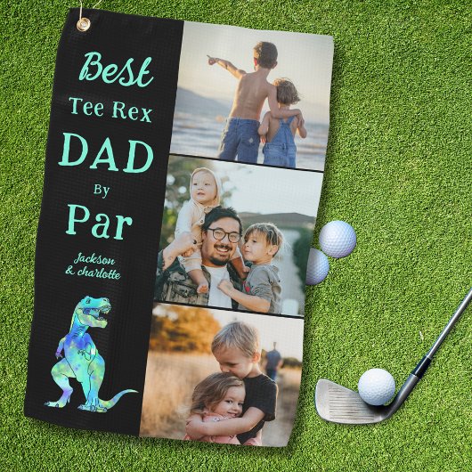 Beste T-shirt Rex Dad door Par 3 Foto Grappig Golfhanddoek