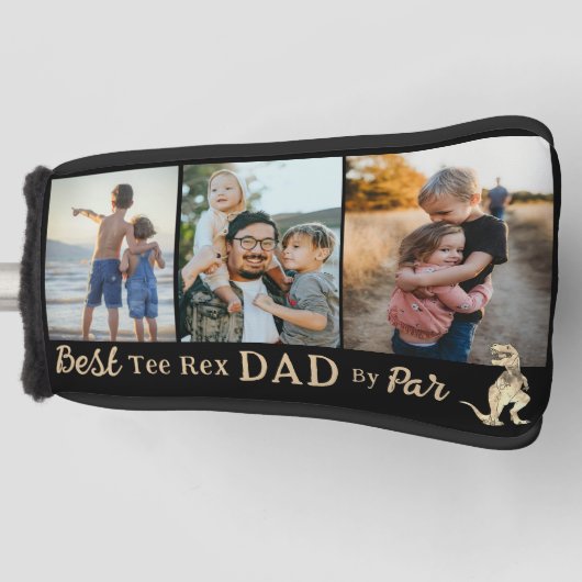 Beste T-shirt Rex Dad door par 3 Fotocollage Golfheadcover (Voorkant)