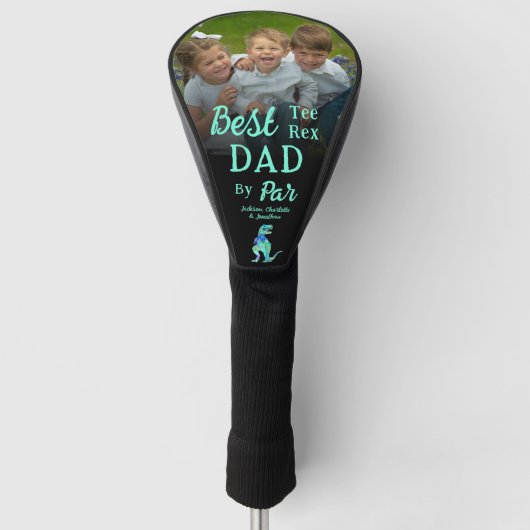 Beste T-shirt Rex Dad van Par Gepersonaliseerde fo Golfheadcover (Voorkant)
