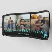 Beste T-shirt Rex Dad van Par Kinder Fotonaam Golfheadcover (Voorkant)