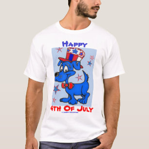 BESTE T-SHIRTS - 4 JULI BLUE DOG PATRIOT