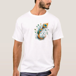 Beste T-shirts ontwerp pauw Veer Clipart