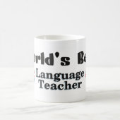 Beste taaldocent ter wereld koffiemok (Center)