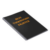 Beste taekwondo vechter notitieboek (Rechterzijde)